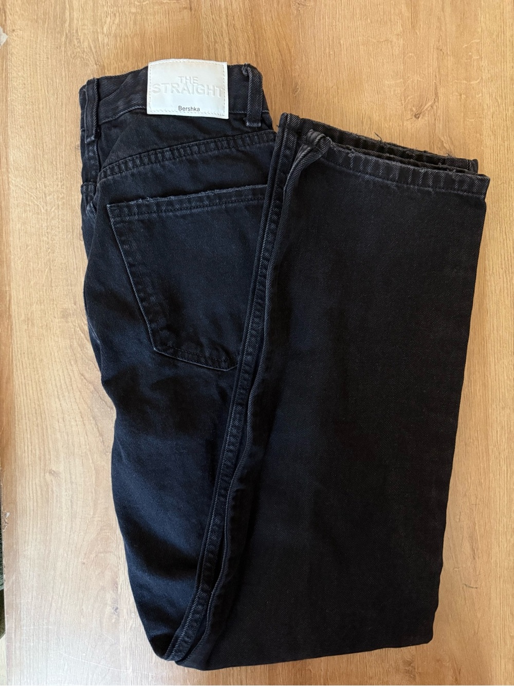 Bershka Women Straight Leg Black Jeans